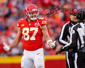 Travis Kelce Signed 8x10 Photo REPRINT Kansas City Chiefs Super Bowl RP 6 - Picture 1 of 1