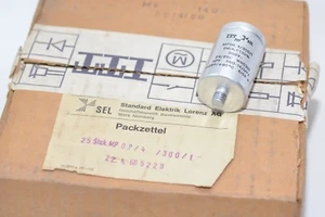 From 1960s: Vintage MP Capacitor by ITT SEL type MP08/4/300/1, 4 µF / 300 V, NOS - Picture 1 of 5