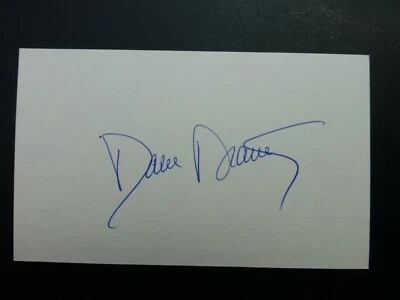 Dave Dravecky Signed 3 x 5 Index Card with COA - Image 1 of 2