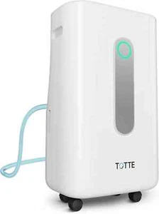 TOTTE 90 Pint Dehumidifier with Drain Hose, 4 Option Modes, 2 Fan Speed, Auto Sh - Picture 1 of 10