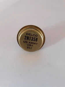 DELCO 2N1358 Power Transistor Us Army - Picture 1 of 12
