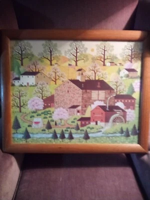 Litografía enmarcada Charles Wysocki "Primavera" firmada, perfecta Foto 1 de 4