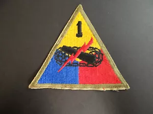Original WWII U.S. Army 1st Armored Division Patch - Picture 1 of 2