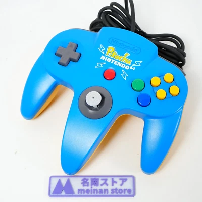 Nintendo 64 N64 Controller Pikachu Blue Edithion NUS-005 TESTED JAPAN - Image 1 of 4
