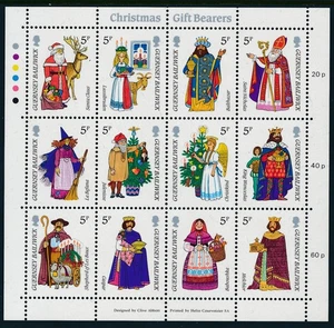 1985 GUERNSEY CHRISTMAS MINI SHEET FINE MINT MNH - Bild 1 von 1