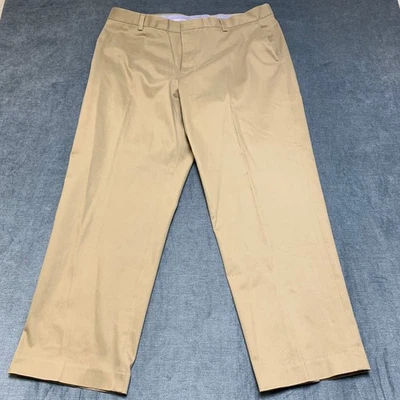 Kirkland Signature Comfort Dress Pants Mens 38x29 Beige Cotton Straight Leg - Image 1 of 4