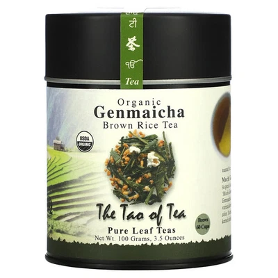 Té de arroz integral orgánico, Genmaicha, 3,5 oz (100 g) Foto 1 de 2