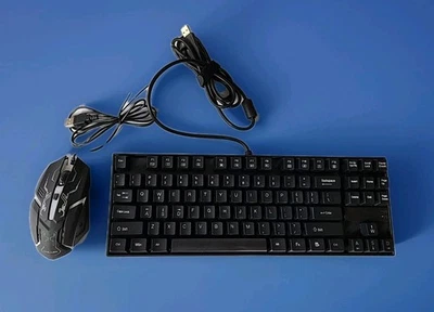2 Pc-Redragon K552N Kumara Gaming Keyboard & Mouse LVLUP LU736 Pro RGB Backlit - Image 1 of 4