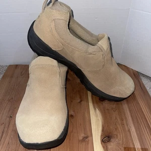 Zapatos LL Bean para mujer talla 11 beige gamuza cuero sin cordones cómodos - Imagen 1 de 7
