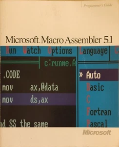 Microsoft Macro Assembler 5.1: Programmer’s Guide- 1987 - Picture 1 of 1