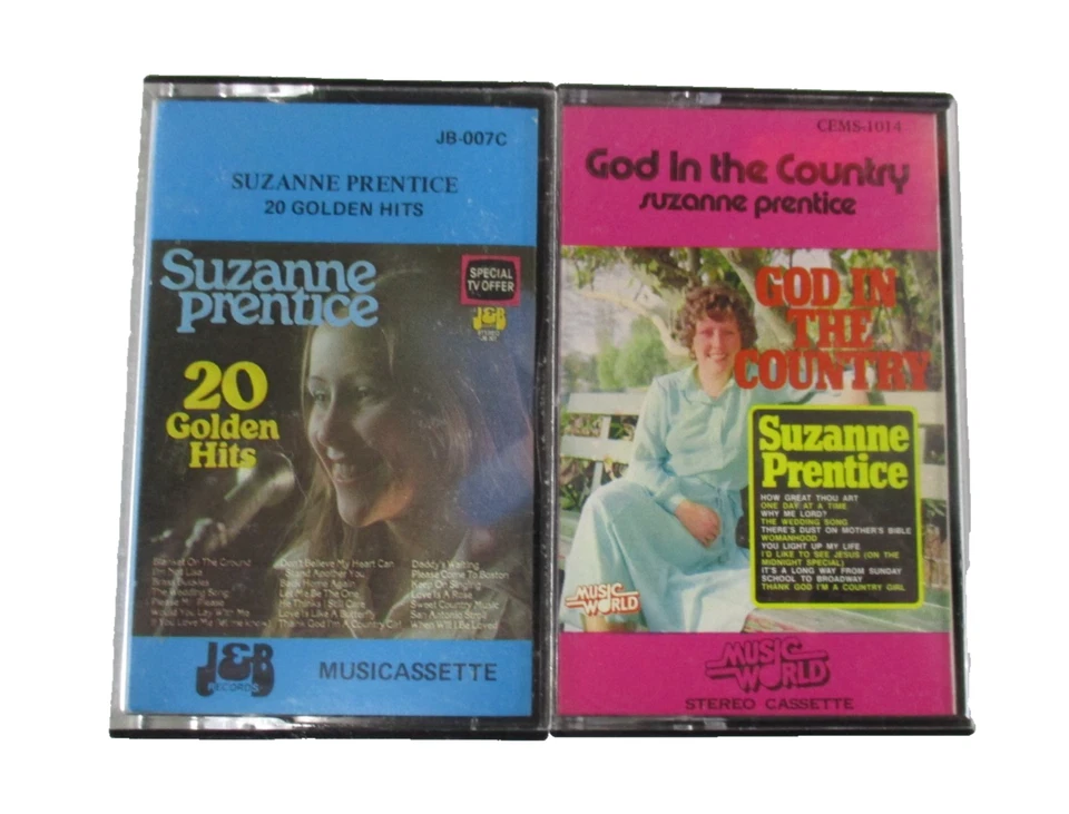 Suzanne Prentice 20 Golden Hits and God In The Country VTG Cassette Tapes Tested - Image 1 of 4