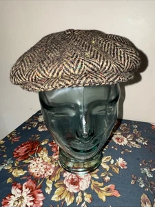 Golding of Newmarket Tweed Wolle Schießmütze Gr. 58 Fischgrät sehr guter Zustand - Bild 1 von 13