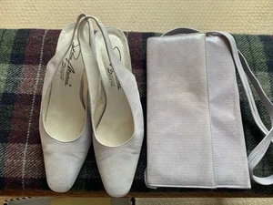 Gorgeous paco marcoj Matching Shoes and bag size uk 5.5 In shimmer lilac. - Picture 1 of 7