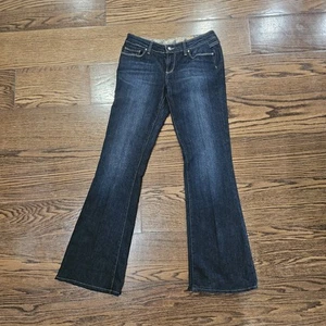 Paige Jeans Womens 29 Boot Cut Low Rise Dark Wash Laurel Canyon Denim USA 29 - Picture 1 of 12