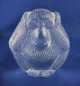 Vintage Lisa Larson Royal Krona Sweden Hear No Evil Monkey Paperweight Figurine - Picture 1 of 5
