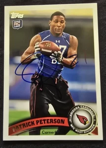 Patrick Peterson Signed 2011 Topps #267 Rookie RC Auto Autographed - Picture 1 of 2