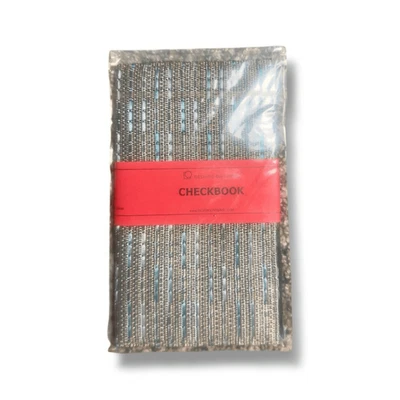 Alan Stuart Silver and Blue Checkbook Cover - Image 1 of 4