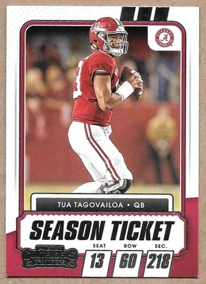 Tua Tagovailoa Alabama 2021 Contenders Draft Picks Panini #25 Crimson Tide - Image 1 of 2