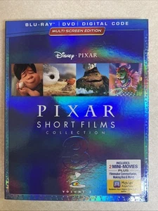 PIXAR SHORT FILMS COLLECTION Vol. 3 Blu Ray DVD and Digital with Slip Cover - Picture 1 of 5