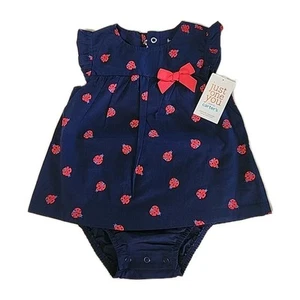 NWT Carter's Baby Girl Just One You Carter's Lady Bug Dress Size 12 Months - Picture 1 of 11