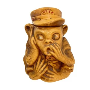 Barattolo biscotti scimmia cattivo anni 60 ceramica Maurice of California USA MCM Kitschy - Foto 1 di 15