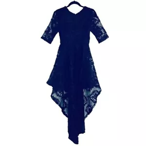 Akira Chicago schwarz High Low Spitze Cinderella Kleid Damen Größe Small NEU - Bild 1 von 12