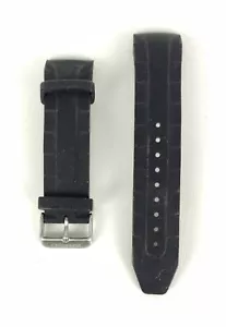 Breed Silikon Uhrenarmband Neu 24mm Schwarz - Bild 1 von 3