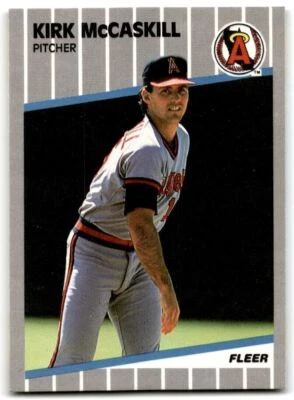 1989 Fleer Kirk McCaskill p California Angels #483 - Image 1 of 2