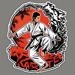 Karate Sticker "3x3" - Picture 1 of 1