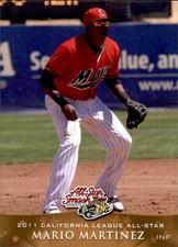 2011 California League All-Stars Grandstand #18 Mario Martinez Venezuela VZ Card
