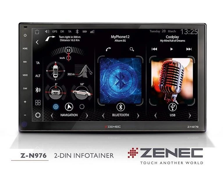 Zenec Z-N976 2-DIN Autoradio Apple CarPlay Android Auto Bluetooth MP3 USB DAB