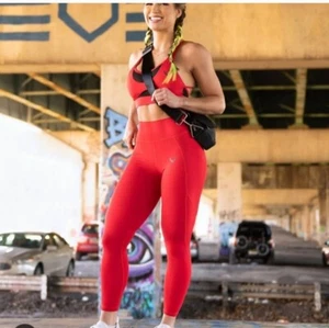 Violate the Dress Code Luxe RED Leggings  ** Small ** NEW!!! - Picture 1 of 7