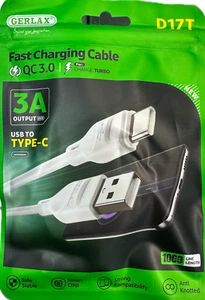 Paquete de 5 cables de carga rápida USB a tipo C chip inteligente 3A QC3,0 1 M de largo - Imagen 1 de 3