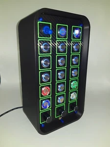 PC USB Tastenbox 3D Gedruckt 29 Funktionen Hintergrundbeleuchtet Blau für Simracing - Bild 1 von 9