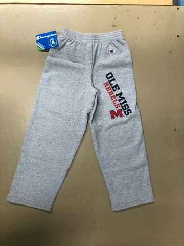 Champion Eco Fleece Childrens Medium M 8 Ole Miss Rebels Sweatpants NWT CLAH15 Cover