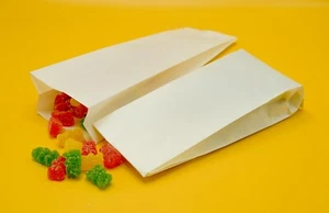 SEITENFALTENBEUTEL WEISS PAPIER RECYCELBAR - Bild 1 von 11