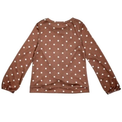 Top grande con etiquetas punto malva Monteau Girls manga larga Hachi Twist delantero Foto 1 de 4