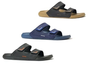 Sandalias cómodas REDVOLUTION clásicas de dos correas con plantilla suave para hombre - Imagen 1 de 16