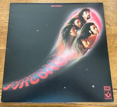 DEEP PURPLE ~ Fireball  ~ 1971 UK HARVEST 1st PRESS w/INSERT - EX+/NM LP - Image 1 of 4