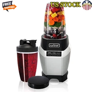 Single Serve High-Speed Blender Shakes & Smoothies W/ Lid Cover 20 & 24oz Cups - Picture 1 of 8