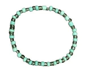 Grünes Armband 7 Zoll Vintage Glasperlen St Patricks Day - Bild 1 von 2