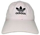 Casquette chapeau rose ADIDAS trèfle noir logo baseball sangle réglable