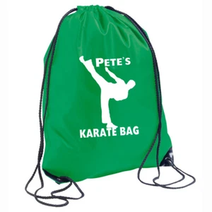 Bolsa de Karate Mochila Personalizada Gymsac PE Escuela Artes Marciales Añadir nombre personalizado - Imagen 1 de 11