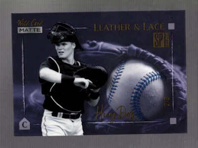 2022 Henry Davis Wild Card Matte Leather & Laces 2/3 SSP Pirates - Image 1 of 2
