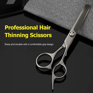 6 Inch Hair Thinning Scissors Cutting Teeth Shears Professional Barber Hairdress - Picture 1 of 12