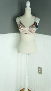 NWT BALI COOL COMFORT Fabric BRA DF3820 Beige Wirefree Classic Support New $44 - Picture 1 of 5