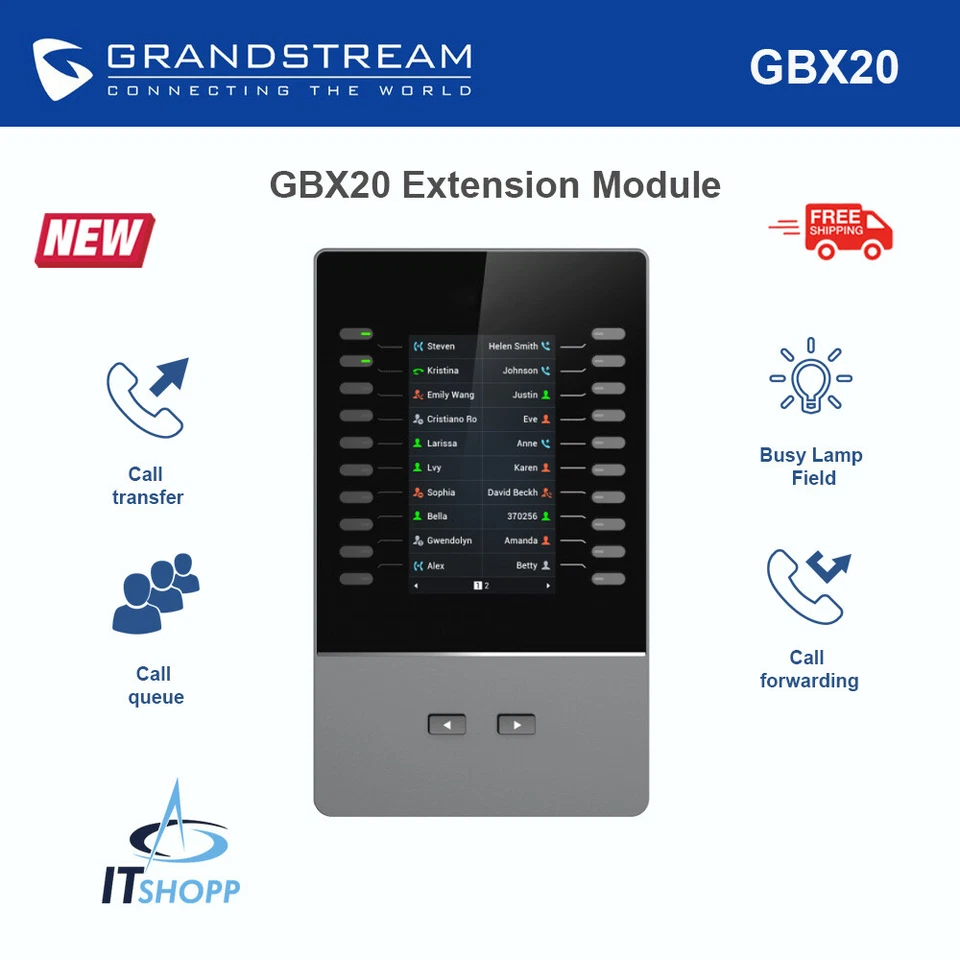 New - Grandstream GBX20 Extension Module for GRP2615 and GXV3350 - Image 1 of 1