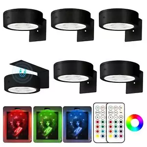6Pcs Picture Light Battery Operated, 13 RGB Color Magnetic Led -Lightning Deals - Picture 1 of 6