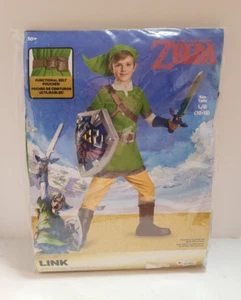 Legend Of Zelda Link Green Child Large L 10-12 Disguise Halloween Costume New - Picture 1 of 8