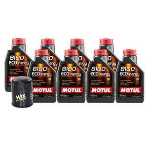 8L Motul 8100 ECO-NERGY 5W30 Wix Filter Motor Oil Change Kit API SL - Picture 1 of 1
